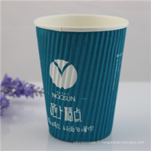 Tasse en papier jetable avec logo imprimé personnalisé
